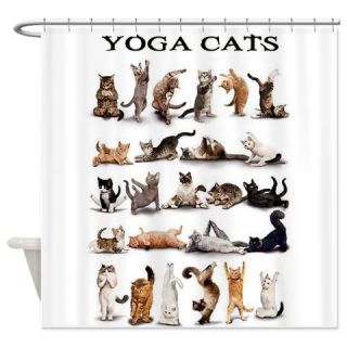  yoga cats Shower Curtain  Use code FREECART at Checkout
