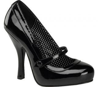 Womens Pin Up Cutiepie 02   Black Patent Leather High Heels