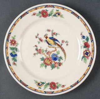 Syracuse Dewitt Clinton (Cream, Pilgrim) Luncheon Plate, Fine China Dinnerware  