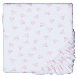 Burts Bees Baby Honeybee Fitted Cradle Sheet   Blossom