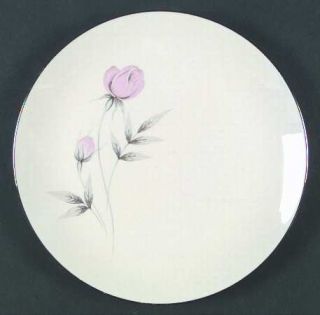 Regal American Dusty Rose Dinner Plate, Fine China Dinnerware   Rose Buds On One