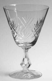 Fostoria Heritage (Cut) Water Goblet   Stem #6065, Cut #849