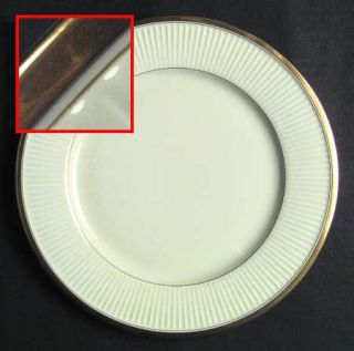 Fitz & Floyd Classique DOr Buff Dinner Plate, Fine China Dinnerware   Ribbed Ri