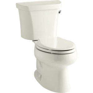 Kohler K 3998 TR 96 WELLWORTH Elongated 1.28 gpf Toilet, Right Hand Trip Lever,