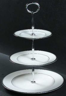 Syracuse Countess 3 Tiered Serving Tray (DP, SP, BB), Fine China Dinnerware   Pl