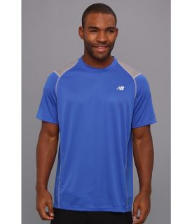 New Balance Short Sleeve Run Top Mens T Shirt (Blue)