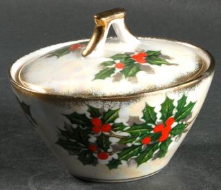 Ucagco Flower Of The Month Sugar Bowl & Lid, Fine China Dinnerware   Various Mul