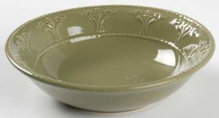  Athena Dark Green Soup/Cereal Bowl, Fine China Dinnerware   Dark Green,