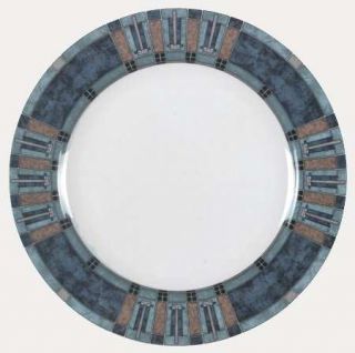 Pfaltzgraff Cityscape Dinner Plate, Fine China Dinnerware   Porcelain,Blue,Green
