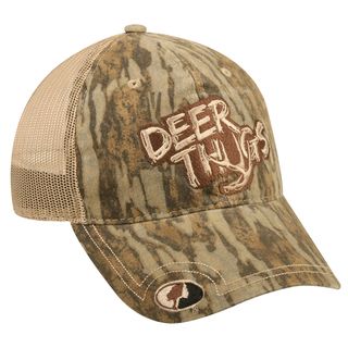 Mossy Oak Deer Thug Adjustable Hat (60 percent cotton, 40 percent polyesterOne size fits mostMid profile with mesh backPre curved frayed visorHook and loop closure)