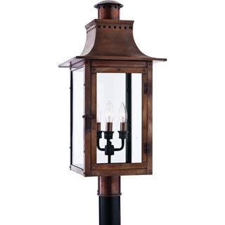 Chalmers Large Aged Copper Finish Post Lantern