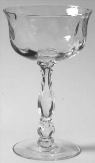Fostoria Cellini (Loop Optic) Champagne/Tall Sherbet   Stem #6024, Loop    Optic