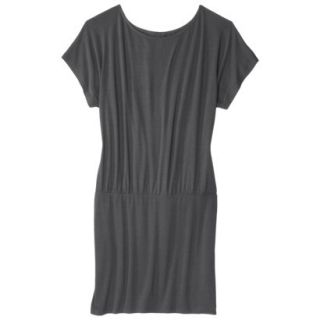 Mossimo Supply Co. Juniors Plus Size Short Sleeve Knit Dress   Gray 1