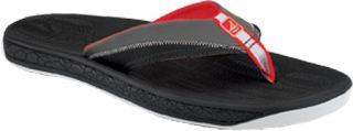 Mens Sperry Top Sider Sea Kite Thong   Black Leather Thong Sandals