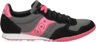 Womens Saucony Bullet Houndstooth   Black/Pink Casual Shoes