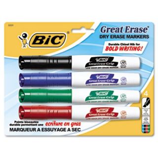 BIC Great Erase Grip Dry Erase Markers