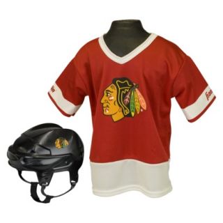 Franklin sports NHL Blackhawks Kids Jersey/Helmet Set  OSFM ages 5 9