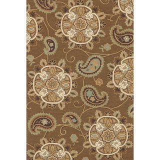 Hand hooked Charlotte Light Brown Rug (5 X 76)