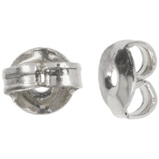 Metal Findings Silver plated 5mm Earring Nuts (pack Of 30)