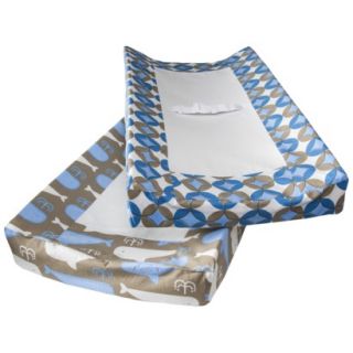 Whales 2pk Changing Pad Cover