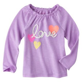 Cherokee Infant Toddler Girls Tee Shirt   Purple 18 M