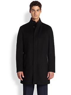  Collection Wool Blend Coat   Black