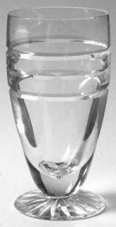 Tipperary Portland Suite Footed Tumbler   Clear, Cut