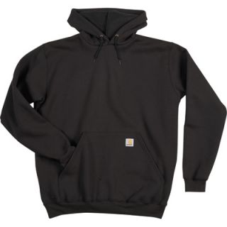 Carhartt Hooded Pullover Sweatshirt   Black, X Large, Regular Style, Model# K121