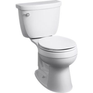 Kohler K 3887 U 0 CIMARRON Comfort Height® two piece round front 1.28 gpf toilet