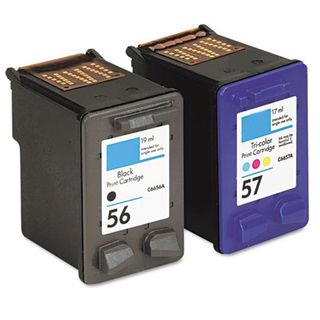 Hp 56/ 57 Black/ Color Ink Cartridge (remanufactured) (pack Of 2) (Black/colorPrint yield 450 pages at 5 percent coverageNon refillableModel NL 56 + NL 57 Set (Black+Color)Warning California residents only, please note per Proposition 65, this product 