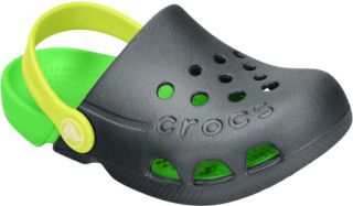 Childrens Crocs Electro   Graphite/Neon Green Casual Shoes