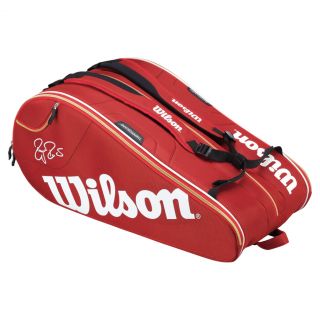 Wilson Federer Court 15 Pack Tennis Bag Red