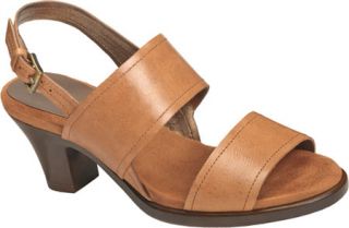 Womens Aerosoles Turrific   Tan Textured Leather Mid Heel Shoes