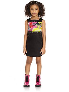Versace Toddlers & Little Girls Studded Summer Beach Party Dress   Black Color