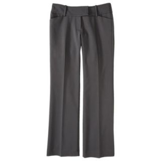 Mossimo Womens Double Weave Curvy Flare Pant   Railroad Gray 2 Short