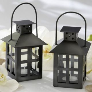 Luminous Black Mini Lantern (Set of 6)