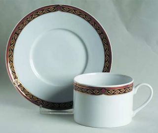 Rosenthal   Continental Catarina Flat Cup & Saucer Set, Fine China Dinnerware  