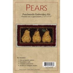 Pears Punch Needle Kit 2 1/2x4 1/2in