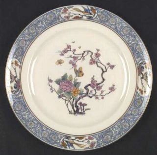 Lenox China Ming Birds (Older,Cream,Black/Greenstamp Dinner Plate, Fine China Di