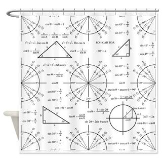  Trig and Triangles Shower Curtain  Use code FREECART at Checkout