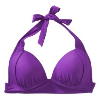 Womens Halter Swim Top  Purple XS