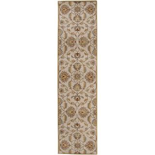 Hand tufted Stage Gold Wool Rug (26 X 8)