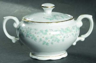 Ceramic Guild Olde Greenwich Sugar Bowl & Lid, Fine China Dinnerware   Dogwoods,