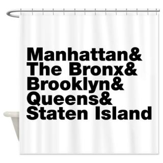  Five Boroughs New York City Shower Curtain  Use code FREECART at Checkout