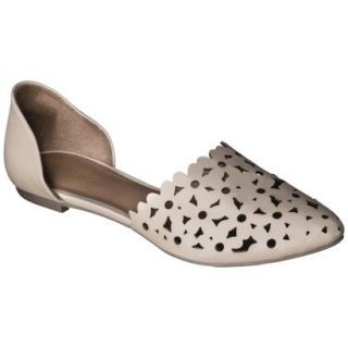 Womens Mossimo Lainey Perforated Two Piece Flats   Blush 6