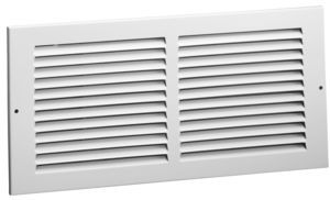 Hart Cooley 672 12x6 W Air Return Grille, 12 W x 6 H, 672 Steel Return Grille for Sidewall/Ceiling White (043315)