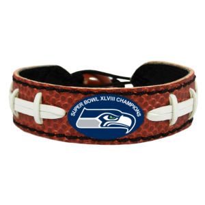 Seattle Seahawks Game Wear NFL Super Bowl XLVIII Champs Football Bracelet
