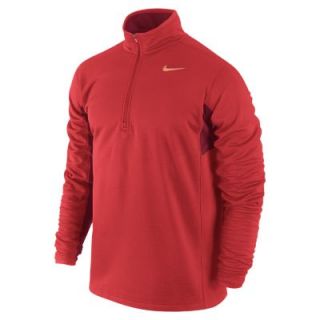 Nike Sphere Half Zip Mens Shirt   Light Crimson