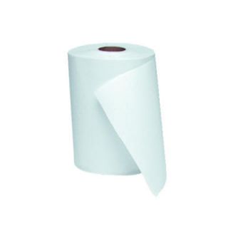 Windsoft 1190 Bleached White Nonperforated Roll Paper Towels, 8 x