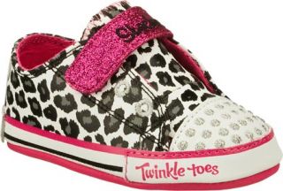Infant/Toddler Girls Skechers Twinkle Toes Baby Sparks Critter Pawz   White Sne